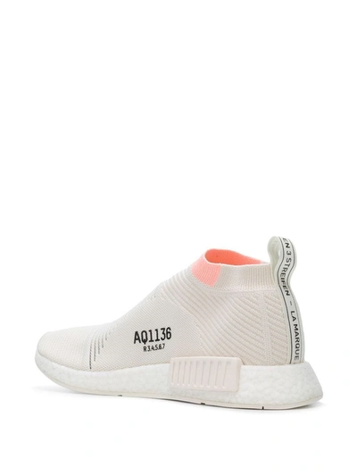 Shop Adidas Originals Nmd_cs1 Primeknit Sneakers In White