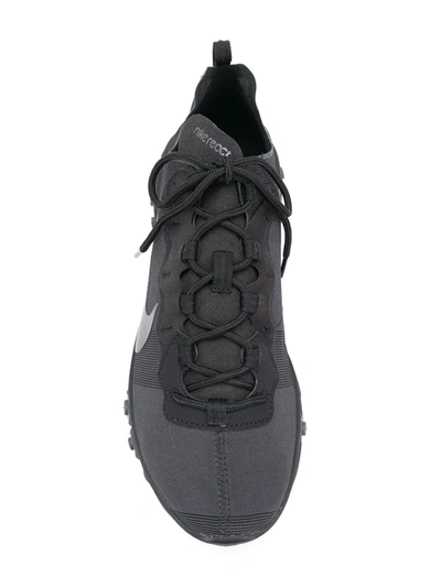 Nike React Element 55 Sneakers In Black
