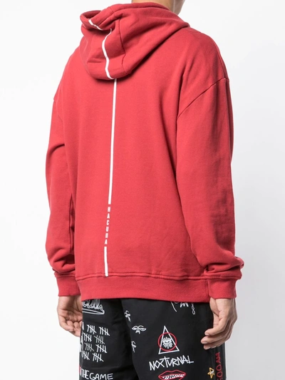Haculla Moody Eyes Hoodie In Red
