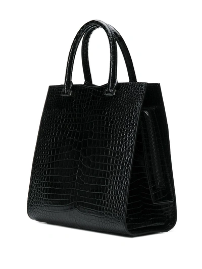 Shop Saint Laurent Uptown Shoulder Bag In Black