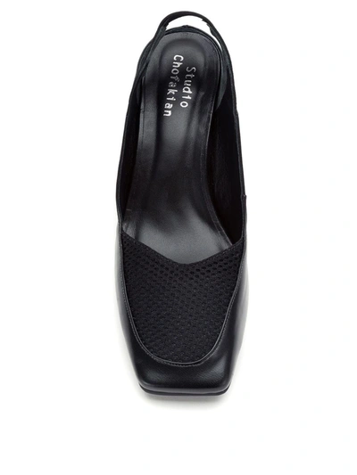 Studio Chofakian Slingback Pumps In Black