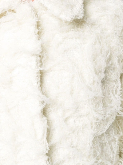 Shop N°21 Textured Midi Coat In White