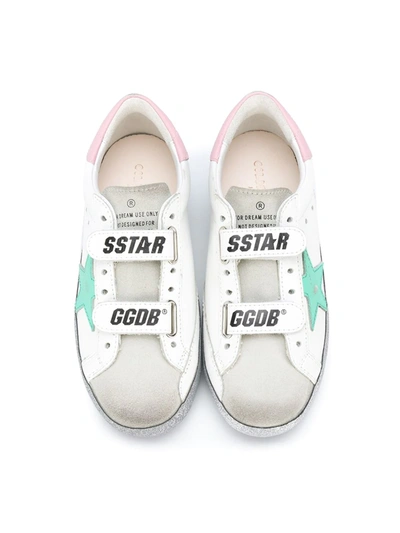 Shop Golden Goose Logo Strap Superstar Sneakers In White