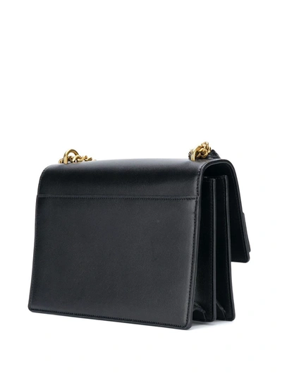 Shop Saint Laurent Sunset Chain Bag In Black