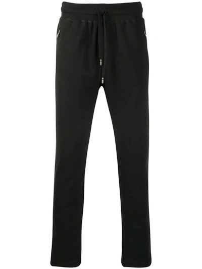 Shop Dolce & Gabbana Drawstring Track Trousers In Black