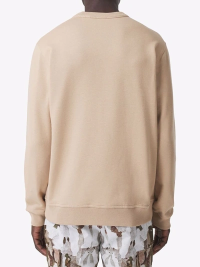 Shop Burberry Angelo Hq-print Sweatshirt In Nude