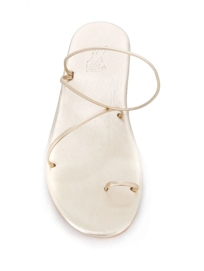 Shop Ancient Greek Sandals Kansiz Flat Sandals In Gold