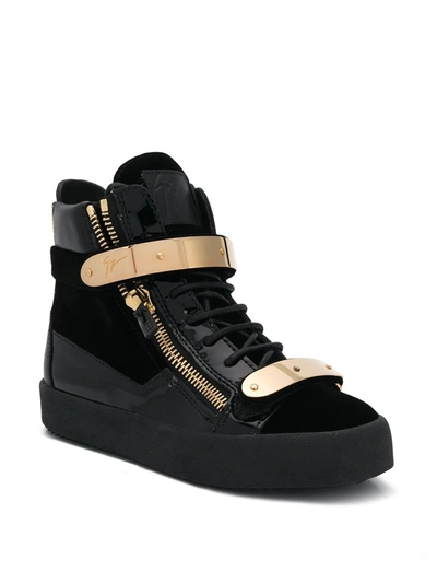 Shop Giuseppe Zanotti Coby Sneakers In Black