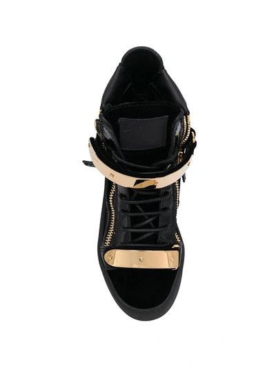 Shop Giuseppe Zanotti Coby Sneakers In Black