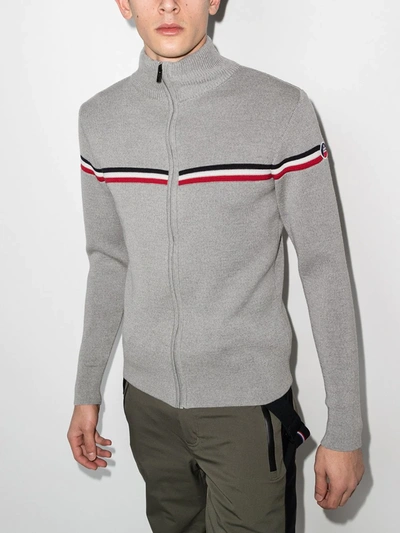 Fusalp Grey Wengen Fiz Ii Wool Sweater In Grau