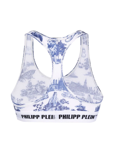 Philipp Plein En Plein Air Logo Bra In White