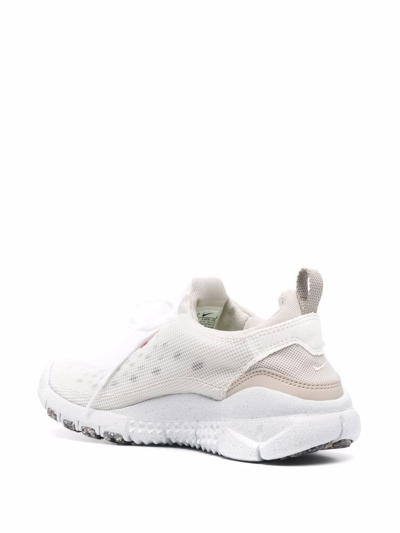 Nike Free Run Trail Crater "cream Orange" Sneakers In White