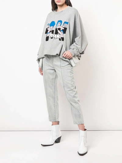 Shop Haculla Loose Fit Sweatshirt In Grey