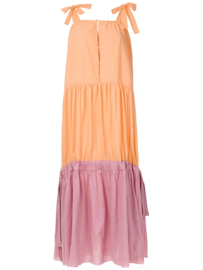 Shop Clube Bossa Bolkan Long Dress In Orange