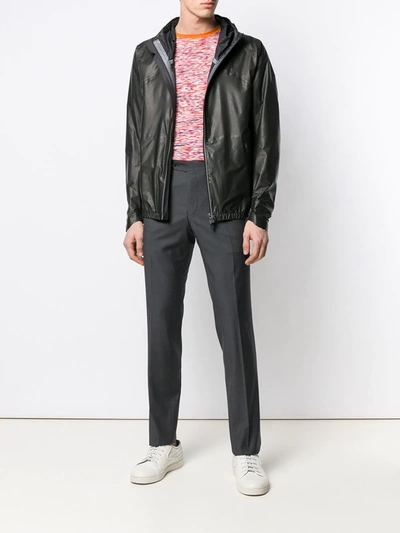 Herno Hooded Jacket In Brown