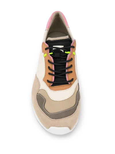 Shop Camper Nothing Contrast Panel Sneakers In Neutrals