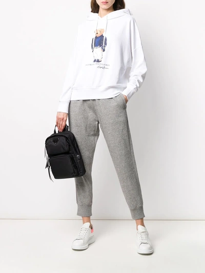 Polo Ralph Lauren Fleece Cotton Track Pants In Grey