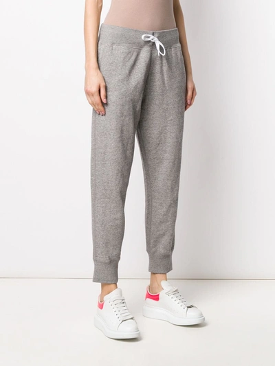Polo Ralph Lauren Fleece Cotton Track Pants In Grey