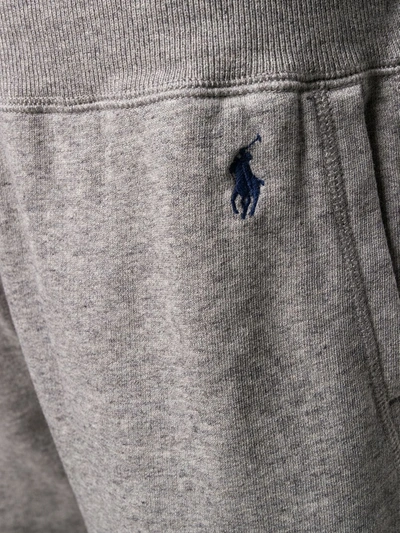 Polo Ralph Lauren Fleece Cotton Track Pants In Grey