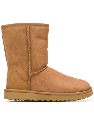 Shop Ugg Classic Short Boots In Brown