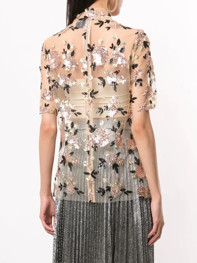 Macgraw Sheer Shell Top In Neutrals