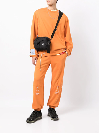 Shop Mcq By Alexander Mcqueen Drawstring-detail Track Pants In Orange