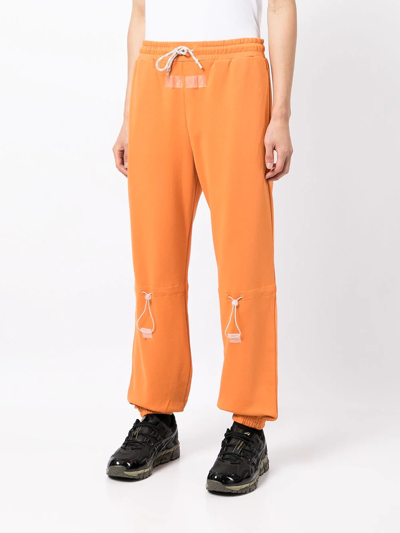 Shop Mcq By Alexander Mcqueen Drawstring-detail Track Pants In Orange