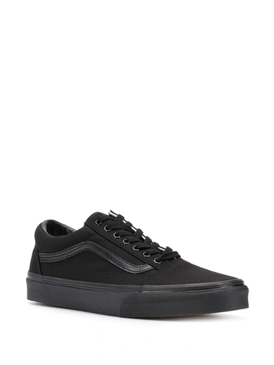 Shop Vans Old Skool "triple Black Canvas" Sneakers