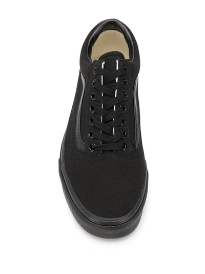 Shop Vans Old Skool "triple Black Canvas" Sneakers