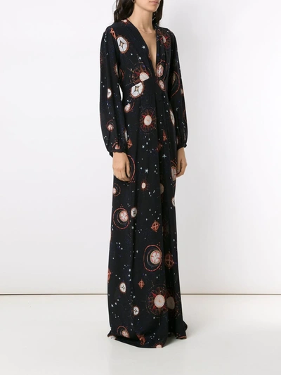 Isolda Ametista Long Dress In Black