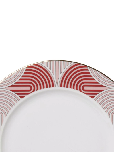 Shop La Doublej Slinky Rosso Charger Plate In Red