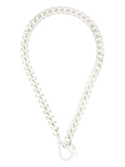 Shop Hatton Labs Chain-link Charm Necklace In Silver