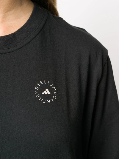 Shop Adidas By Stella Mccartney Short-sleeved Performance T-shirt In Black