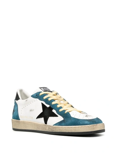 WHITE BALL STAR LEATHER SNEAKERS