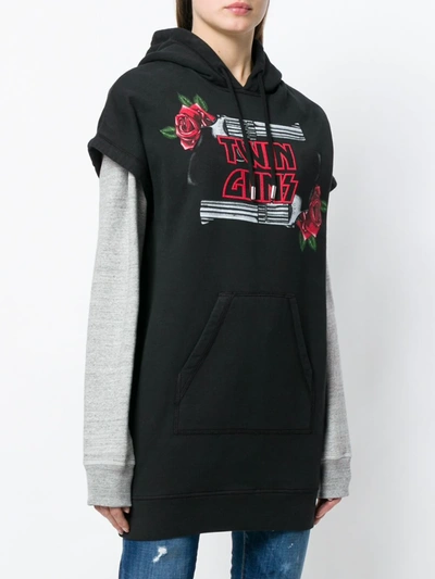 Shop Dsquared2 Twin Guns Print Hoodie In Black