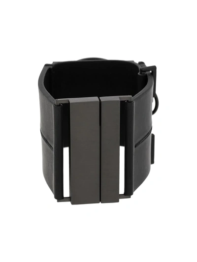 Shop Fob Paris R100 Cuff Watch In Black