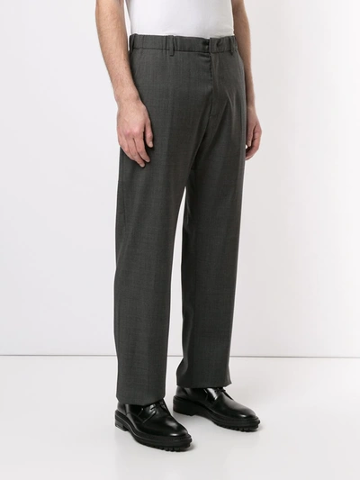 Shop N°21 Straight-leg Tailored Trousers In Grey