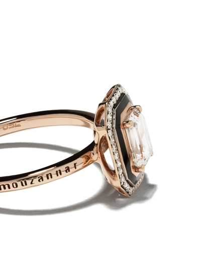 18KT ROSE GOLD DIAMOND MINA RING