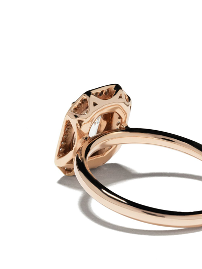 Shop Selim Mouzannar 18kt Rose Gold Diamond Mina Ring