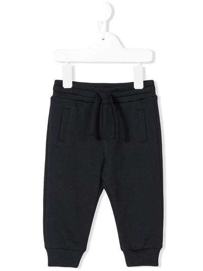 Shop Dolce & Gabbana Logo-tag Track Pants In Blue