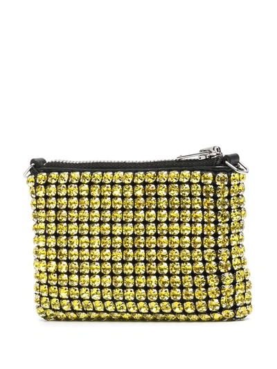 Shop Alexander Wang Rhinestone Embellished Crossbody Bag In Black