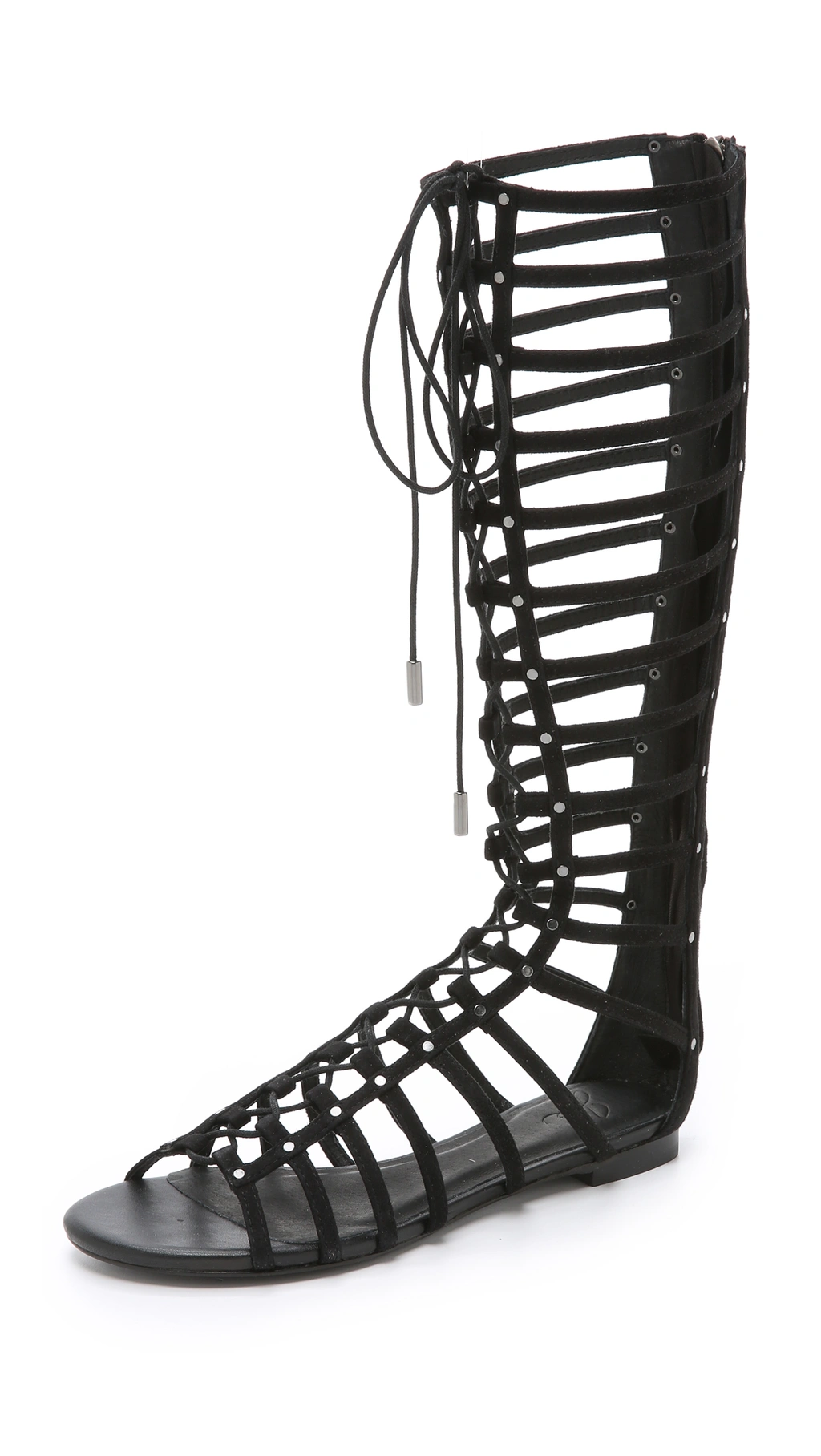 Joie Falacia Suede Lace up Gladiator Sandals In Black ModeSens