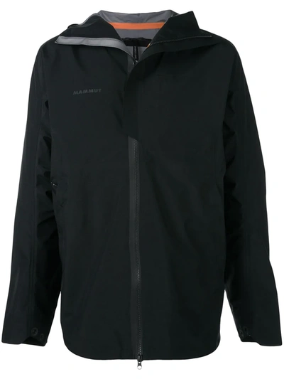 Shop Mammut Delta X Hooded Hardshell Jacket In Black