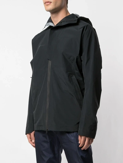 Shop Mammut Delta X Hooded Hardshell Jacket In Black