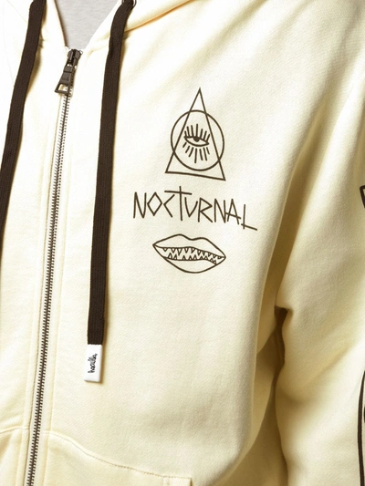 Haculla Guy And His Gun Zip Front Hoodie In White