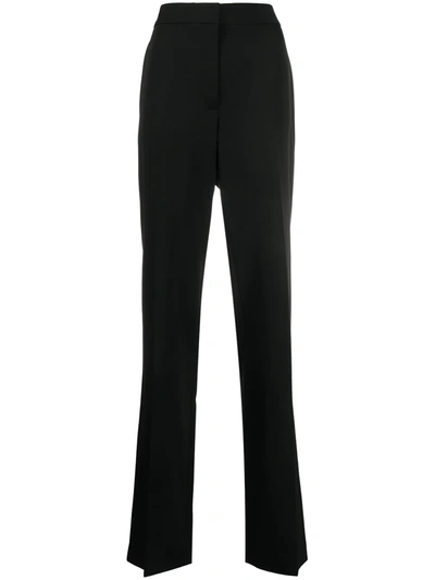 Stella Mccartney High-waisted Straight-leg Trousers In Black
