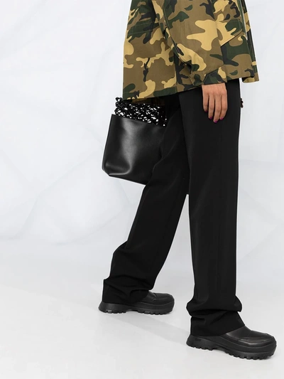 Stella Mccartney High-waisted Straight-leg Trousers In Black
