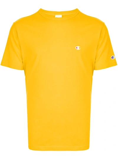 Shop Champion Logo T-shirt In Yellow