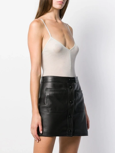Shop Rick Owens Fitted Bodycon In Grey