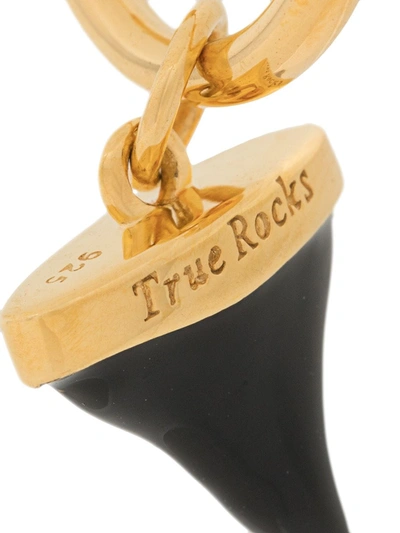 Shop True Rocks Shark Tooth Single Hoop Earring In Gold